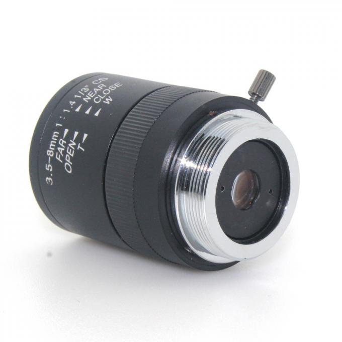 3.5-8mm HD surveillance lens CS interface 1/3 Machine vision lens megapixel Manual aperture Manual focus lens