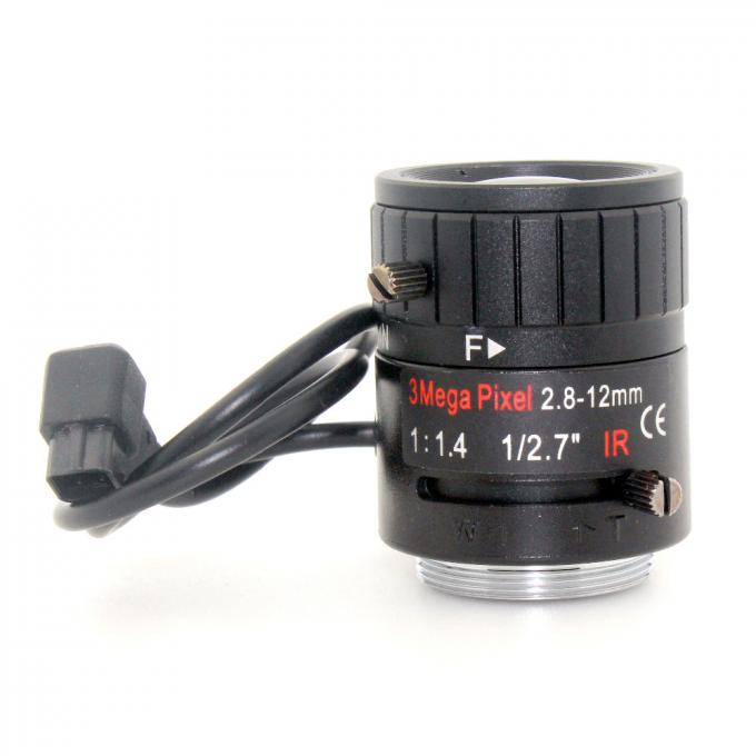  3MP 1/2.7" 2.8-12mm F1.4 Manual Varifocal DC Auto Iris CCTV IR Lens CS Mount for IP Box Camera for Surveillance camera
