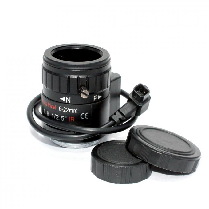5 Megapixel 1/2.5" 6-22mm F1.6 IR Manual Varifocal DC Auto Iris CCTV Lens CS Mount for Megapixel HD Analog IP Camera