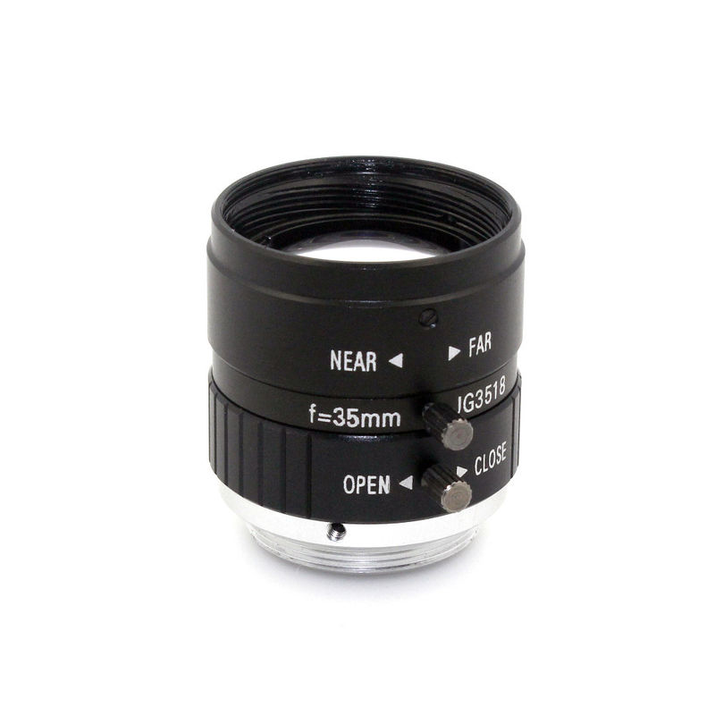 Manual Zoom Focus Iris High Resolution Lens 5MP 35mm F1.8 For Microscopes CCTV Camera