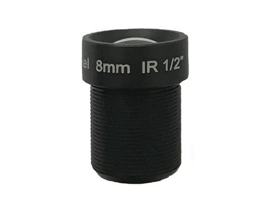8.0mm F2.0 3MP M12 عدسة لوحة لجهاز استشعار 1/2 ″